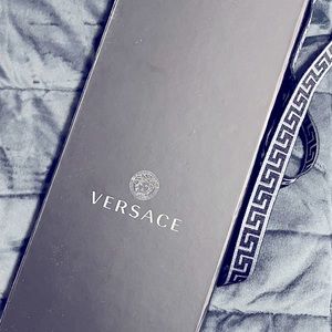 VERSACE JACQUARD SILK TIE